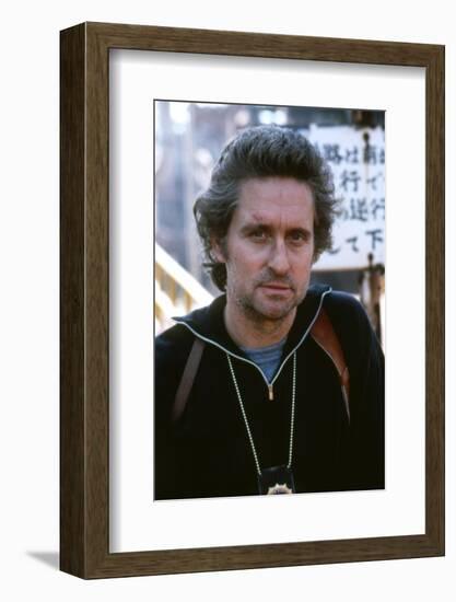 Black Rain by Ridley Scott with Michael Douglas, 1989 (photo)-null-Framed Photo