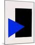 Black Rectangle, Blue Triangle, c.1915-Kasimir Malevich-Mounted Serigraph