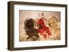 Black, Red, and White Pepper Corns in Rustic Mason Jars-Alastair Macpherson-Framed Photographic Print