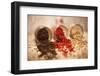 Black, Red, and White Pepper Corns in Rustic Mason Jars-Alastair Macpherson-Framed Photographic Print