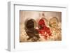 Black, Red, and White Pepper Corns in Rustic Mason Jars-Alastair Macpherson-Framed Photographic Print