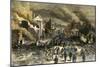 Black Regiment of the Union Army Entering Richmond, April 3, 1865, Near the End of the Civil War-null-Mounted Giclee Print