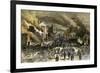 Black Regiment of the Union Army Entering Richmond, April 3, 1865, Near the End of the Civil War-null-Framed Giclee Print