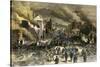 Black Regiment of the Union Army Entering Richmond, April 3, 1865, Near the End of the Civil War-null-Stretched Canvas