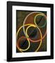 Black Relief with Colour Circles, 1930/32-Robert Delaunay-Framed Giclee Print