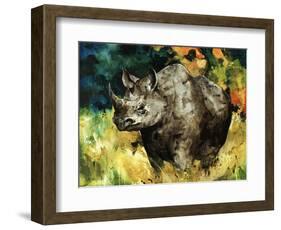 Black Rhino-Sydney Edmunds-Framed Giclee Print