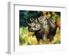 Black Rhino-Sydney Edmunds-Framed Giclee Print