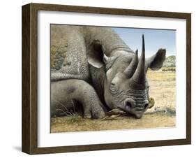 Black Rhino-Harro Maass-Framed Giclee Print