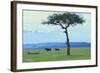 Black Rhinoceros on the Savanna-DLILLC-Framed Photographic Print