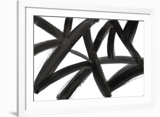 Black Roads Abstract-Emily Navas-Framed Art Print