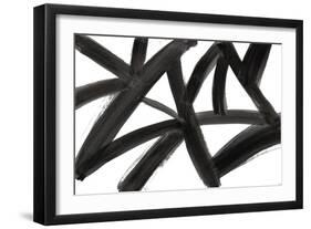 Black Roads Abstract-Emily Navas-Framed Art Print
