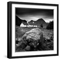 Black Rock Cottage and Buachaille Etive Mor, Rannoch Moor, Near Fort William, Highlands, Scotland-Lee Frost-Framed Photographic Print