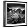 Black Rock Cottage and Buachaille Etive Mor, Rannoch Moor, Near Fort William, Highlands, Scotland-Lee Frost-Framed Photographic Print