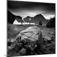 Black Rock Cottage and Buachaille Etive Mor, Rannoch Moor, Near Fort William, Highlands, Scotland-Lee Frost-Mounted Photographic Print
