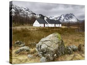 Black Rock Cottage, Glencoe, Scotland, UK-Nadia Isakova-Stretched Canvas