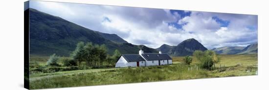 Black Rock Cottage, Rannoch Moor, Western Highlands, Scotland, United Kingdom, Europe-Lee Frost-Stretched Canvas