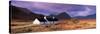 Black Rock Cottage White Corries Glencoe Scotland-null-Stretched Canvas