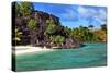 Black Rocks. Bora-Bora. Polynesia-Konstik-Stretched Canvas