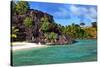 Black Rocks. Bora-Bora. Polynesia-Konstik-Stretched Canvas