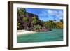 Black Rocks. Bora-Bora. Polynesia-Konstik-Framed Photographic Print