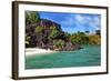 Black Rocks. Bora-Bora. Polynesia-Konstik-Framed Photographic Print