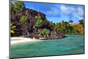 Black Rocks. Bora-Bora. Polynesia-Konstik-Mounted Photographic Print