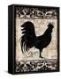 Black Rooster 1-Diane Stimson-Framed Stretched Canvas