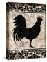 Black Rooster 1-Diane Stimson-Stretched Canvas
