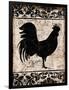 Black Rooster 1-Diane Stimson-Framed Art Print