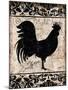 Black Rooster 1-Diane Stimson-Mounted Art Print