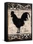 Black Rooster 2-Diane Stimson-Framed Stretched Canvas