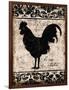 Black Rooster 2-Diane Stimson-Framed Art Print