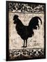 Black Rooster 2-Diane Stimson-Framed Art Print