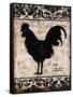 Black Rooster 2-Diane Stimson-Framed Stretched Canvas