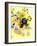 Black Rose Yellow Ground-Lauren Wan-Framed Giclee Print