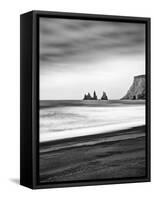 Black Sand Beach at Vik, Iceland-Nadia Isakova-Framed Stretched Canvas