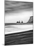 Black Sand Beach at Vik, Iceland-Nadia Isakova-Mounted Photographic Print