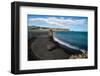 Black sand beach near Vik, Iceland, Polar Regions-null-Framed Photographic Print