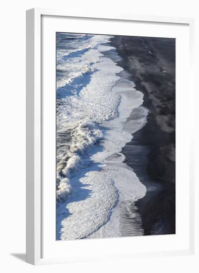 Black Sand Beach Near Vik, Iceland-Chuck Haney-Framed Photographic Print