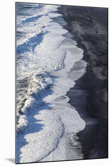 Black Sand Beach Near Vik, Iceland-Chuck Haney-Mounted Photographic Print