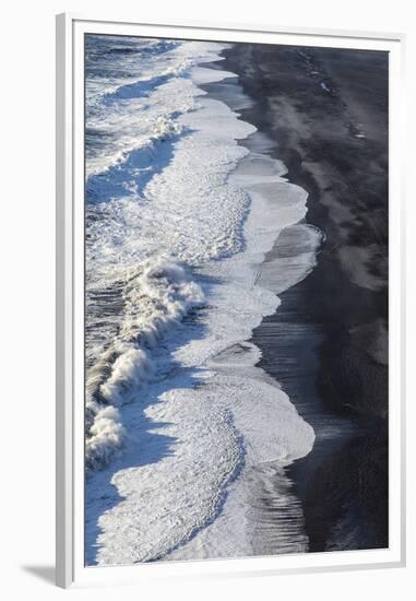 Black Sand Beach Near Vik, Iceland-Chuck Haney-Framed Premium Photographic Print