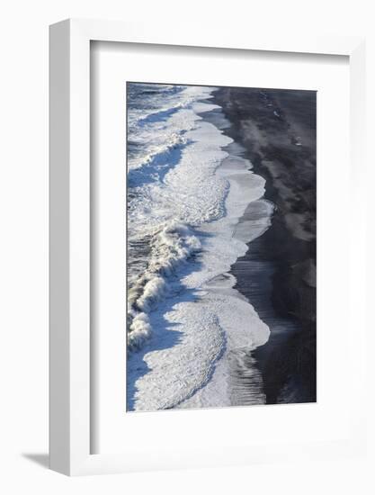 Black Sand Beach Near Vik, Iceland-Chuck Haney-Framed Photographic Print