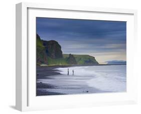 Black Sand Beach, Vik, Cape Dyrholaey, South Coast, Iceland-Michele Falzone-Framed Photographic Print