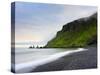 Black Sand Beach, Vik, Cape Dyrholaey, South Coast, Iceland-Michele Falzone-Stretched Canvas