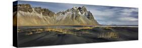 Black Sand, Kambhorn (Mountain), Stokksnes (Headland), Hornsvik (Lake), East Iceland, Iceland-Rainer Mirau-Stretched Canvas