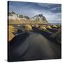 Black Sand, Kambhorn (Mountain), Stokksnes (Headland), Hornsvik (Lake), East Iceland, Iceland-Rainer Mirau-Stretched Canvas