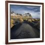 Black Sand, Kambhorn (Mountain), Stokksnes (Headland), Hornsvik (Lake), East Iceland, Iceland-Rainer Mirau-Framed Photographic Print