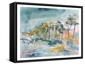 Black Sands on The Road From Haast-Ann Gordon-Framed Stretched Canvas