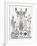 Black Santa Fe Garden-Cat Coquillette-Framed Art Print