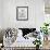 Black Santa Fe Garden-Cat Coquillette-Framed Art Print displayed on a wall